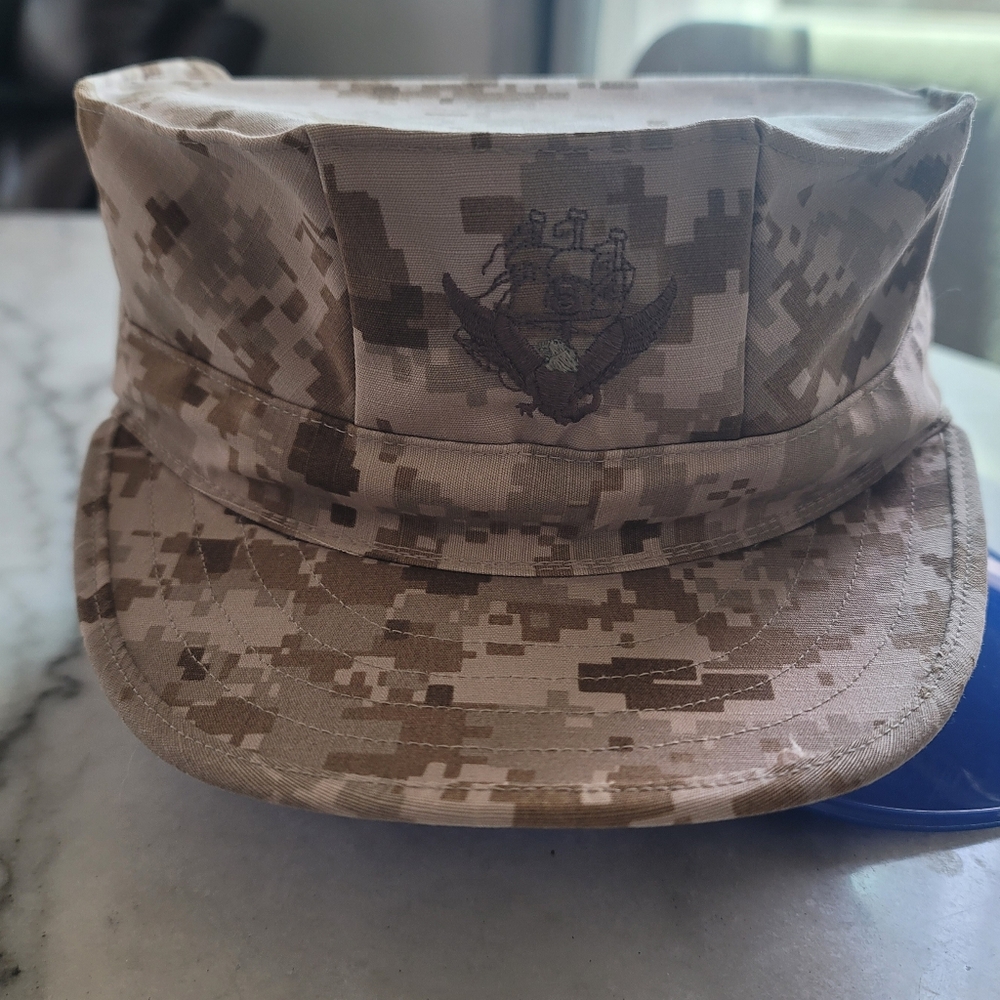 US Navy Working Cap Type II Size 7 3/8 Used